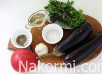 Qish uchun gruzin baqlajonlari - Kavkaz gazakini tayyorlash uchun eng yaxshi retseptlar Baqlajonli Kavkaz sabzavotli taomining nomi